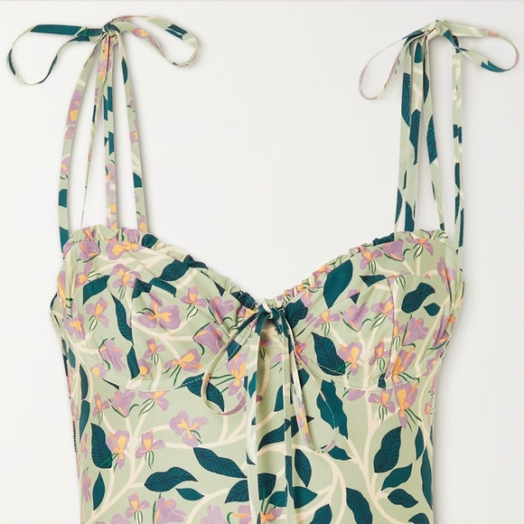 Agua By Agua Bendita Ebano Floral Print Underwired One-Piece Swimsuit M - Picture 3 of 14